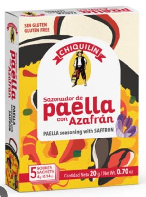 Sazonador de Paella com Açafrão - 20 grs
